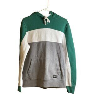 Empyre Colorblock Hoodie S Green/White/Gray Cotton/Polyester